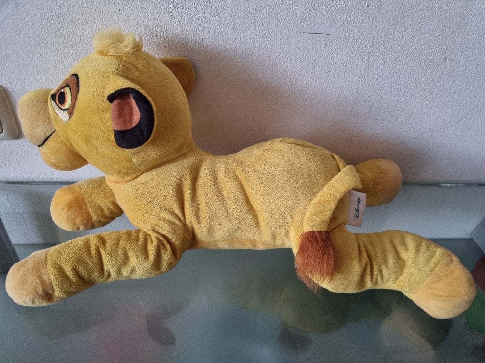 Orig,Disney,Lion King,SIMBA, Geluid,52cmGROOT!Label,Inwst!, Disney, Geel, Ophalen of Verzenden, Zo goed als nieuw