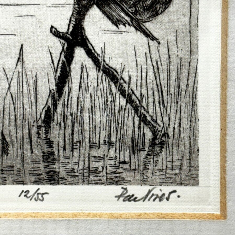 Piet de Vries (1932-2003), twee etsen, Ophalen of Verzenden