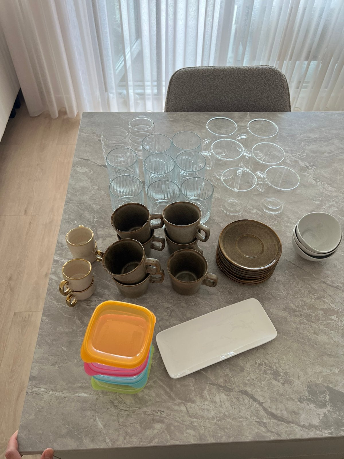 Diverse glazen mokken, Glas of Glazen, Ophalen of Verzenden, Overige stijlen, Glas