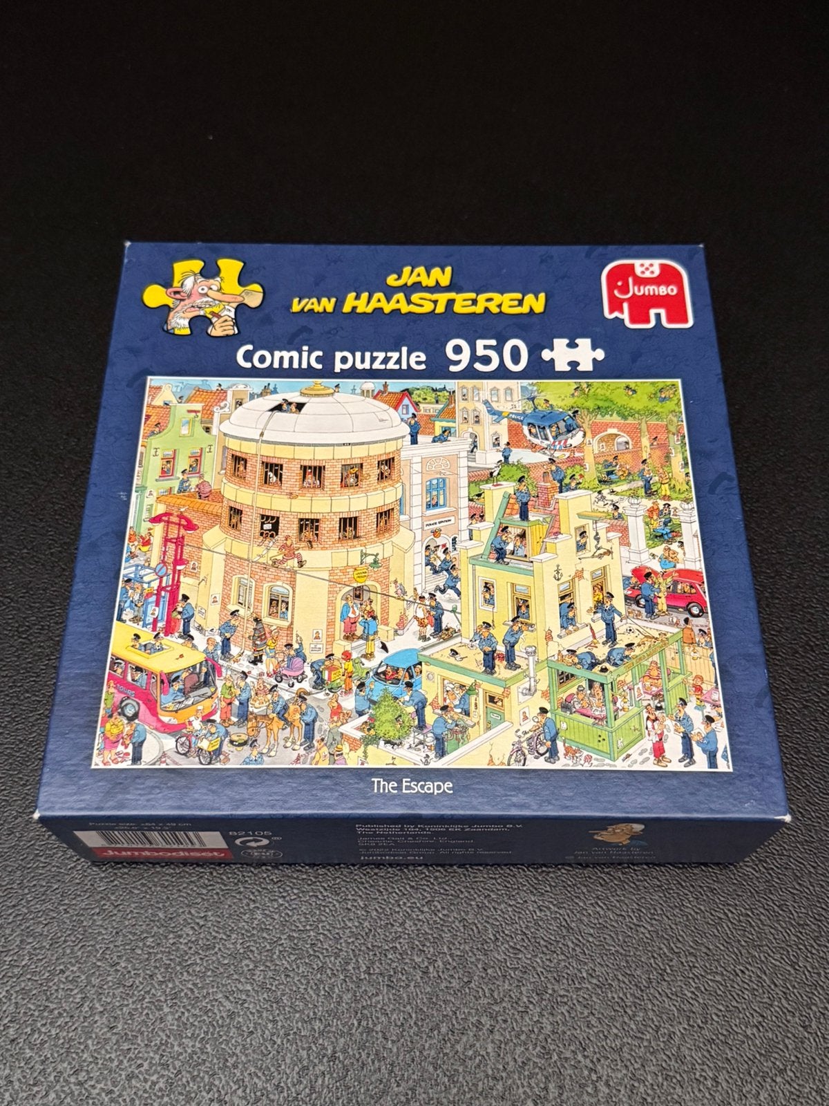 Jan van Haasteren puzzel The Escape 950stukjes, Ophalen of Verzenden, 500 t/m 1500 stukjes, Zo goed als nieuw, Legpuzzel