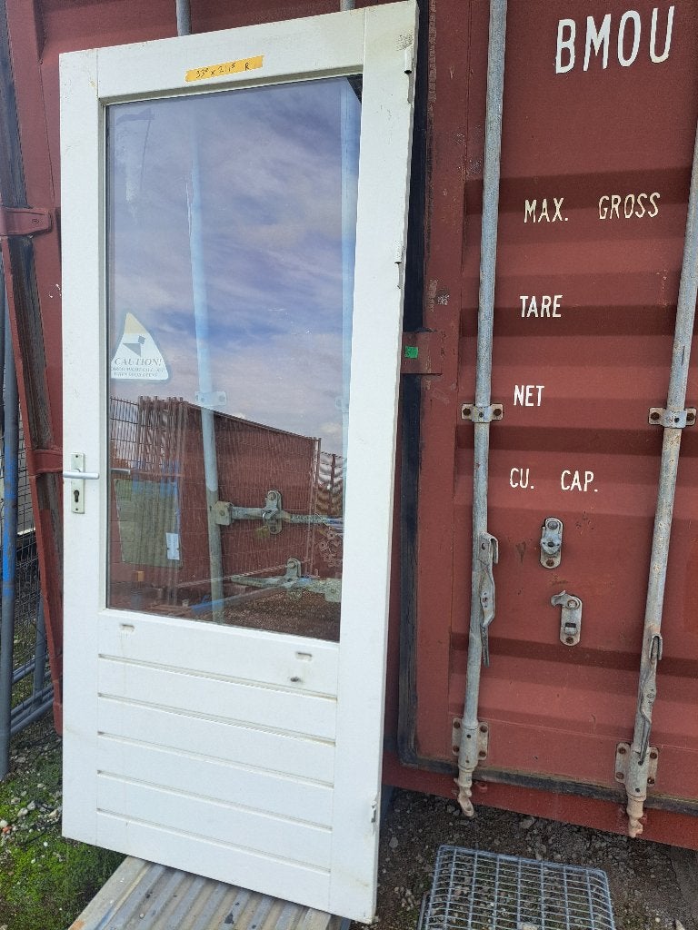 Hardhouten buitendeur/ achterdeur, Doe-het-zelf en Verbouw, Ophalen, Gebruikt, 80 tot 100 cm, Buitendeur