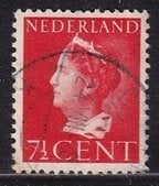 2092 - Nederland nvph 334 gestempeld , koningin Wilhelmina, Verzenden, T/m 1940, Gestempeld