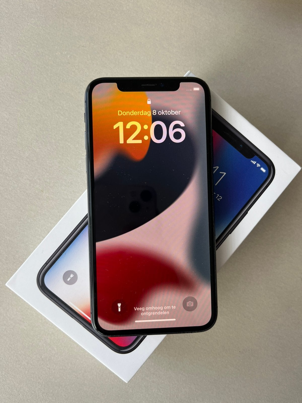 iPhone X | 64GB | Batterij 100%, Telecommunicatie, Zwart, Zo goed als nieuw, 64 GB, Zonder simlock