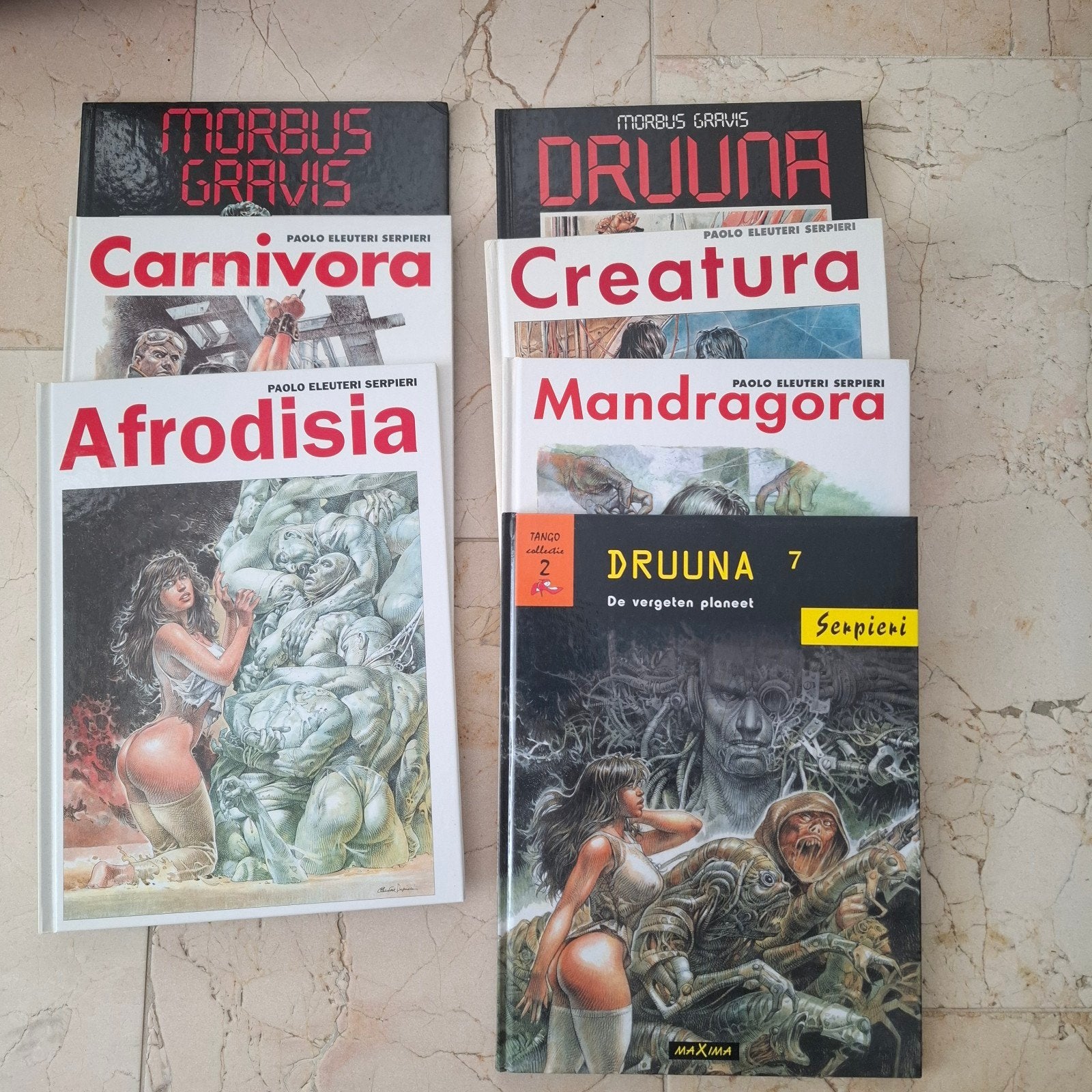 Druuna stripboeken collectie van Paolo Eleuteri Serpieri, Boeken, Meerdere stripboeken, Ophalen of Verzenden, Gelezen, Paolo Eleuteri Serpieri