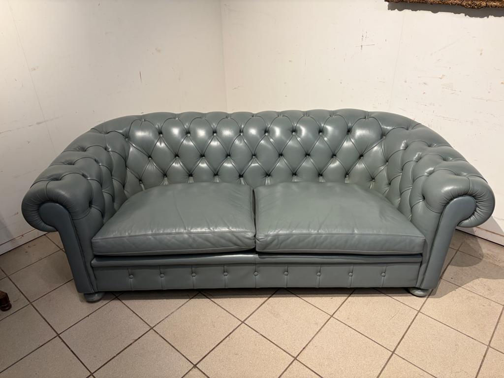 Vintage Chesterfield bank uit de jaren '70, Gebruikt, 150 tot 200 cm, Tweepersoons, 75 tot 100 cm