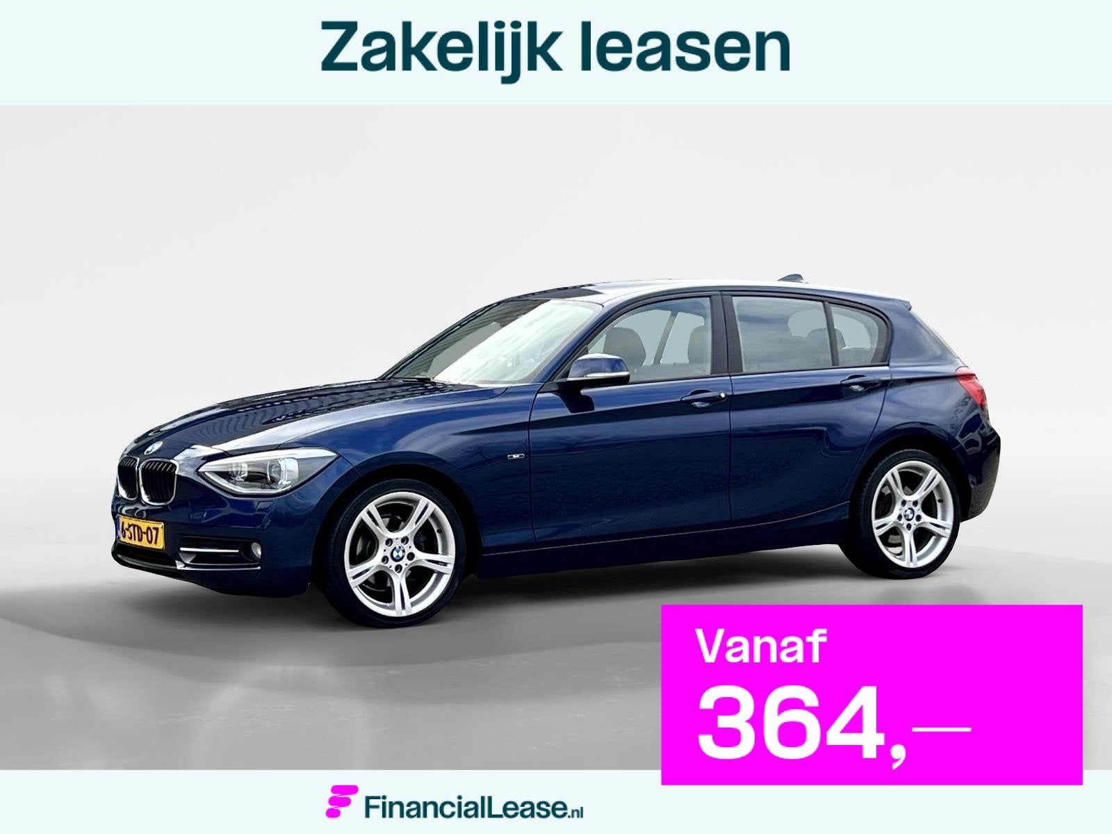 BMW 1-serie 116i High Executive Automaat | NAP | Stoelverwar, Gebruikt, Euro 6, 4 cilinders, Blauw