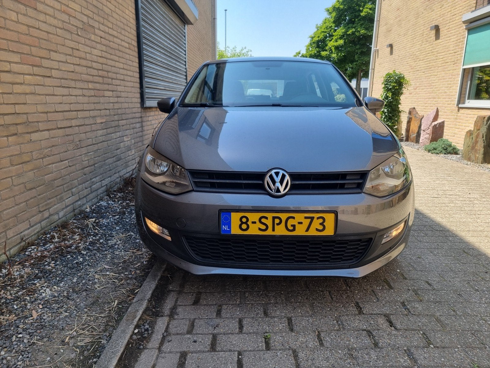 Volkswagen Polo 1.4 fsi 16v  2011 Grijs Airco, Auto's, Voorwielaandrijving, Stof, 40 €/maand, 4 cilinders