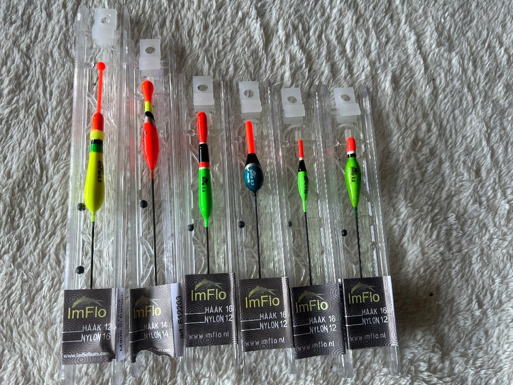 adv 303 / NIEUW mixset 6 dobbertuigjes IMFLO, Ophalen of Verzenden, Nieuw, Dobber of Lood