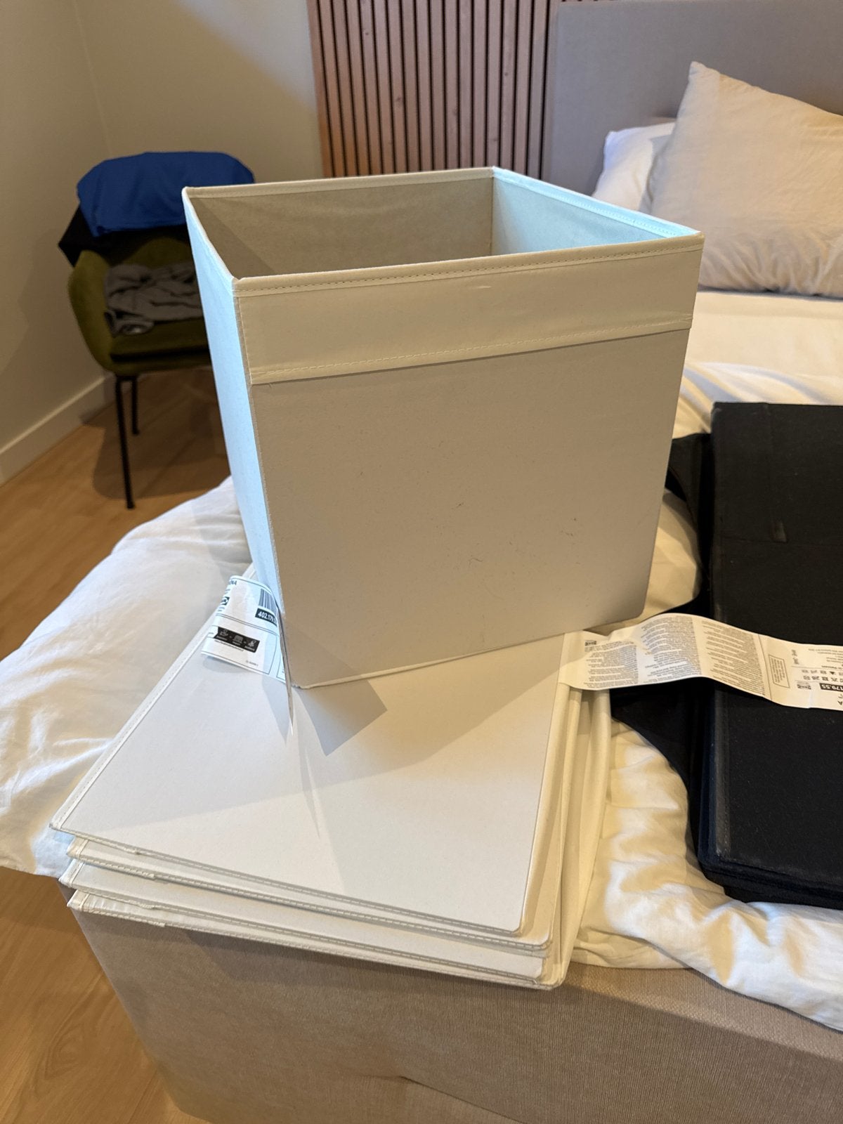12 nieuwe IKEA Kallax boxen - nooit gebruikt, Ophalen, Nieuw