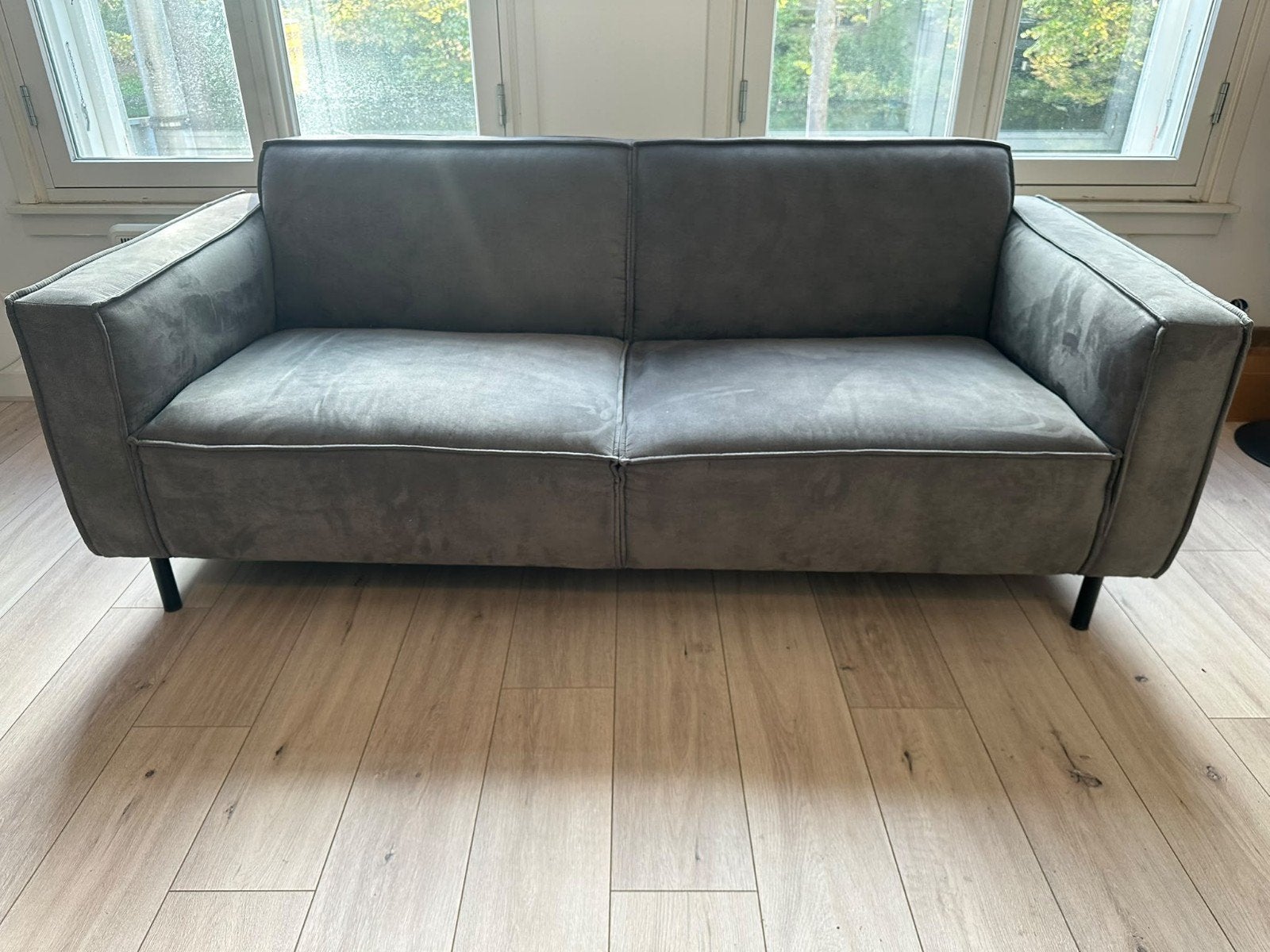 3-Zits Bank Talan Antraciet - 193 cm breed, Huis en Inrichting, Ophalen, 150 tot 200 cm, Driepersoons, 75 tot 100 cm