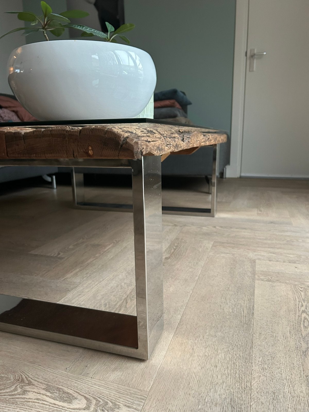 Salontafel Railway Rofra - robuust en stijlvol, Huis en Inrichting, Ophalen, 100 tot 150 cm, 50 tot 100 cm, Zo goed als nieuw