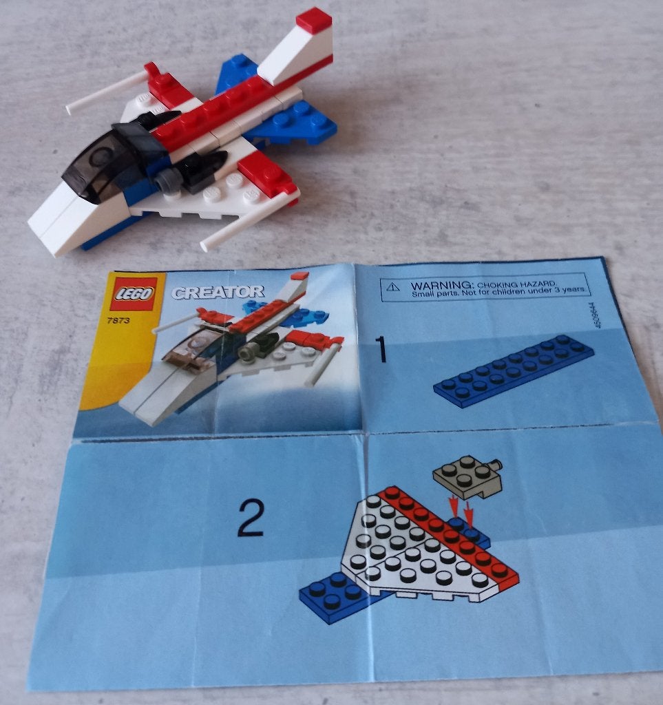 lego 7873-1 lego creator basic model airport jet plane 2007, Lego, Compleet, Ophalen of Verzenden, Zo goed als nieuw