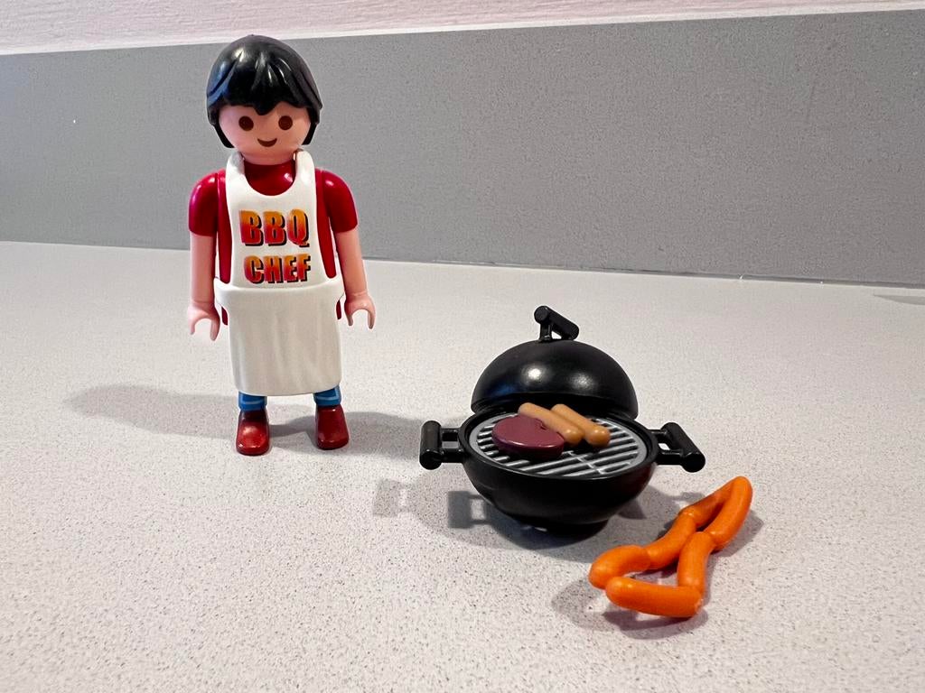 Playmobil Citylife 4699 - Man met barbecue, Ophalen of Verzenden, Gebruikt, Complete set