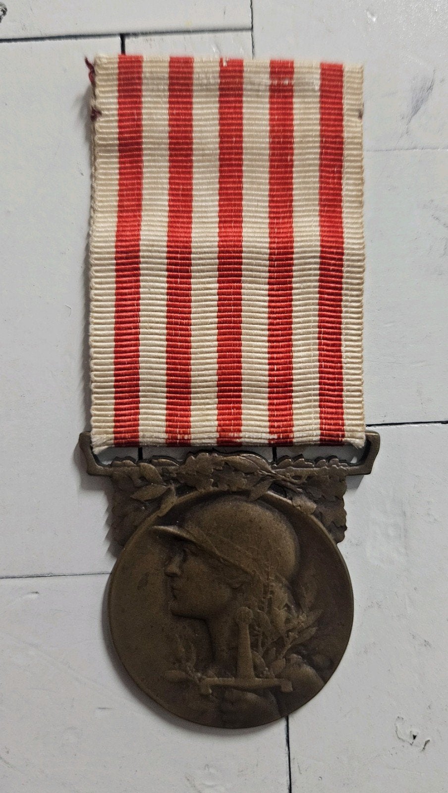 Franse Oorlogsherinneringsmedaille 1914-1918, Ophalen of Verzenden, Landmacht, Overige gebieden, Lintje, Medaille of Wings