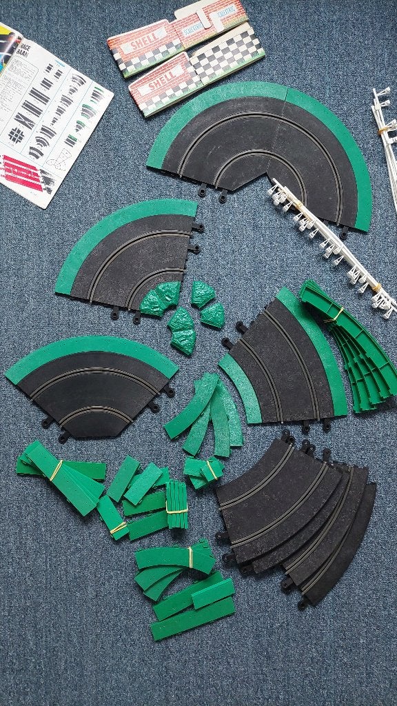 SCALEXTRIC TRIANG BAANKANTEN GROEN, Overige merken, Ophalen of Verzenden, Elektrisch, Racebaan