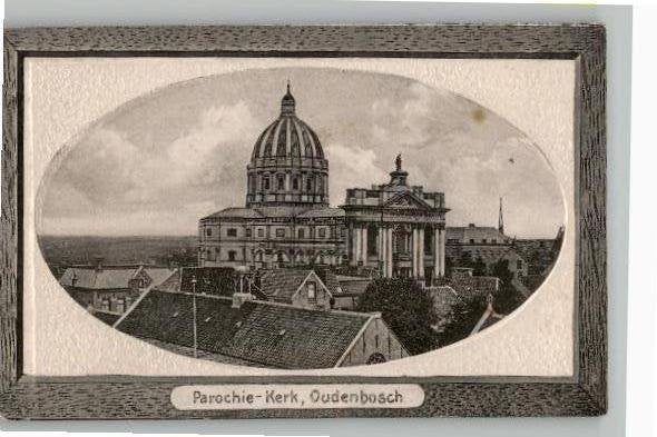 Oudenbosch Parochie-Kerk Basiliek Prachtkaart uitg Hopstaken, Ophalen of Verzenden, Voor 1920, Ongelopen, Noord-Brabant