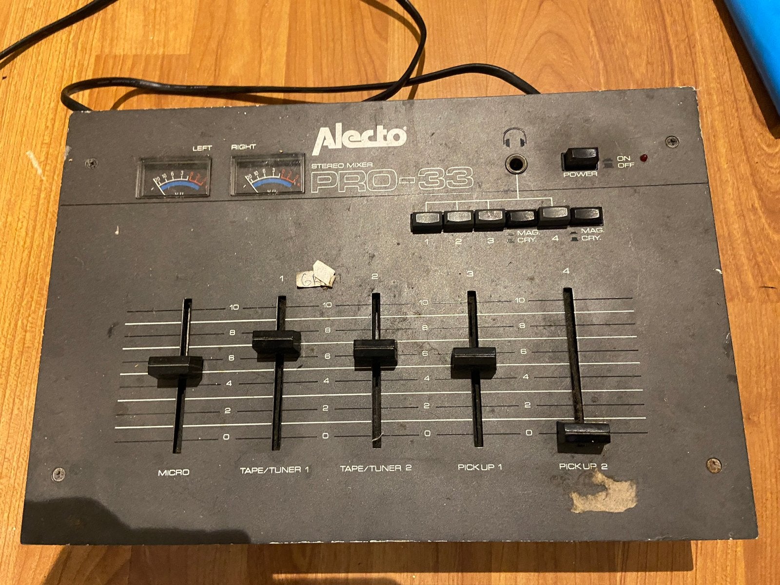 Goedwerkende Alecto mengpanel DJ set, Muziek en Instrumenten, Mengpanelen, Minder dan 5 kanalen, Ophalen of Verzenden