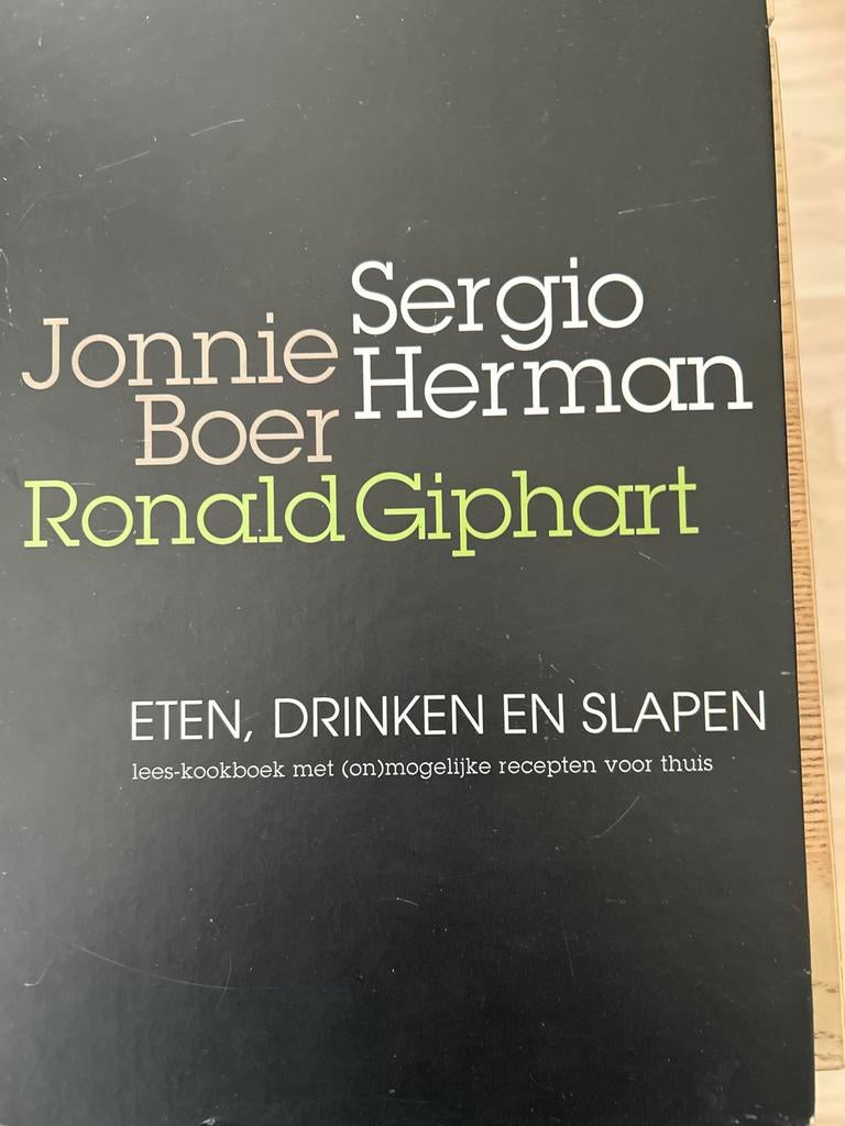 Eten, Drinken en Slapen - Sergio Herman, Jonnie Boer, Ronald, Boeken, Ophalen of Verzenden, Gelezen, Europa, Overige typen