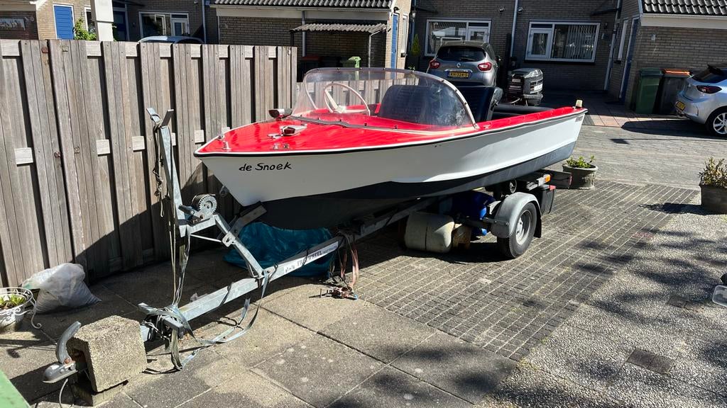 Klassieke Speedboot met 25 pk Mercury en Trailer, Ophalen, Gebruikt, Minder dan 70 pk, Buitenboordmotor