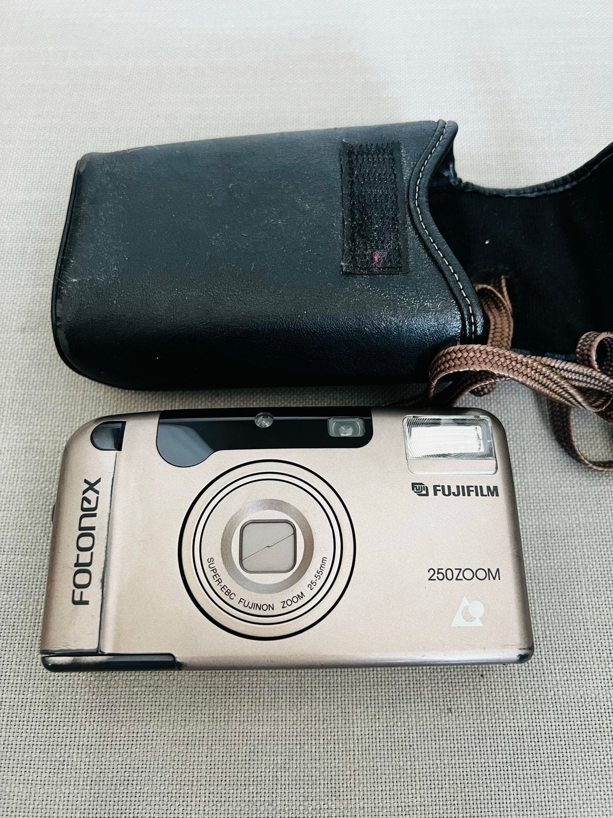 Fujifilm FOTOCONEX 250ZOOM Compact Camera met hoesje, Ophalen of Verzenden, Gebruikt, Compact, Fuji