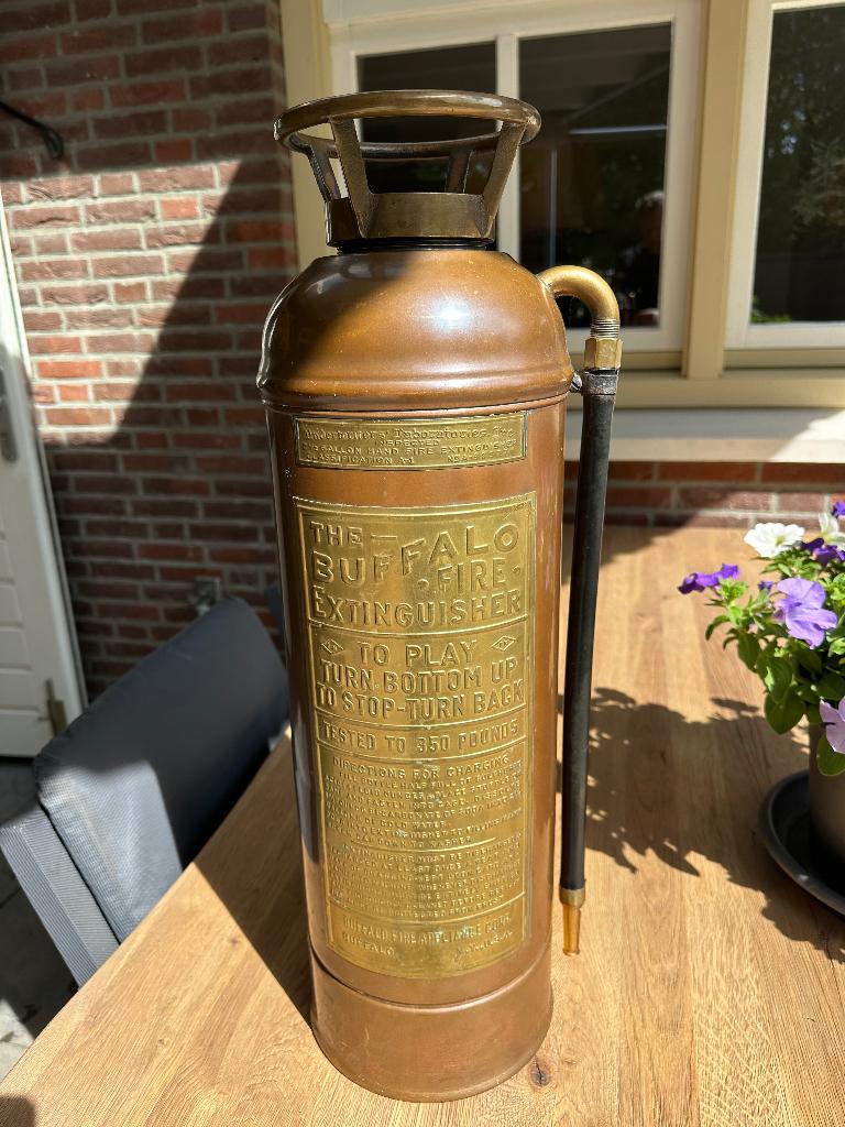 Brandblusser Antiek/Vintage Koper-Messing, Ophalen of Verzenden