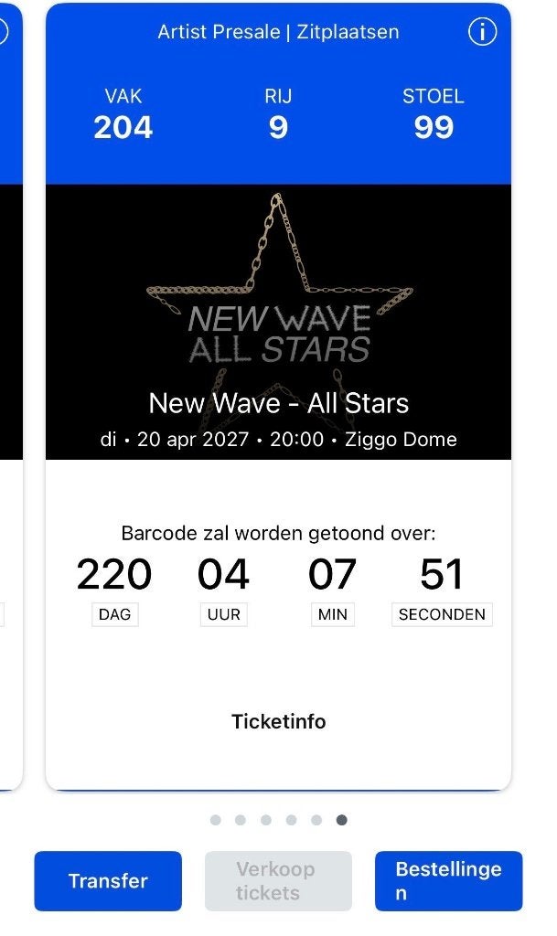 New Wave All Stars, Eén persoon, April