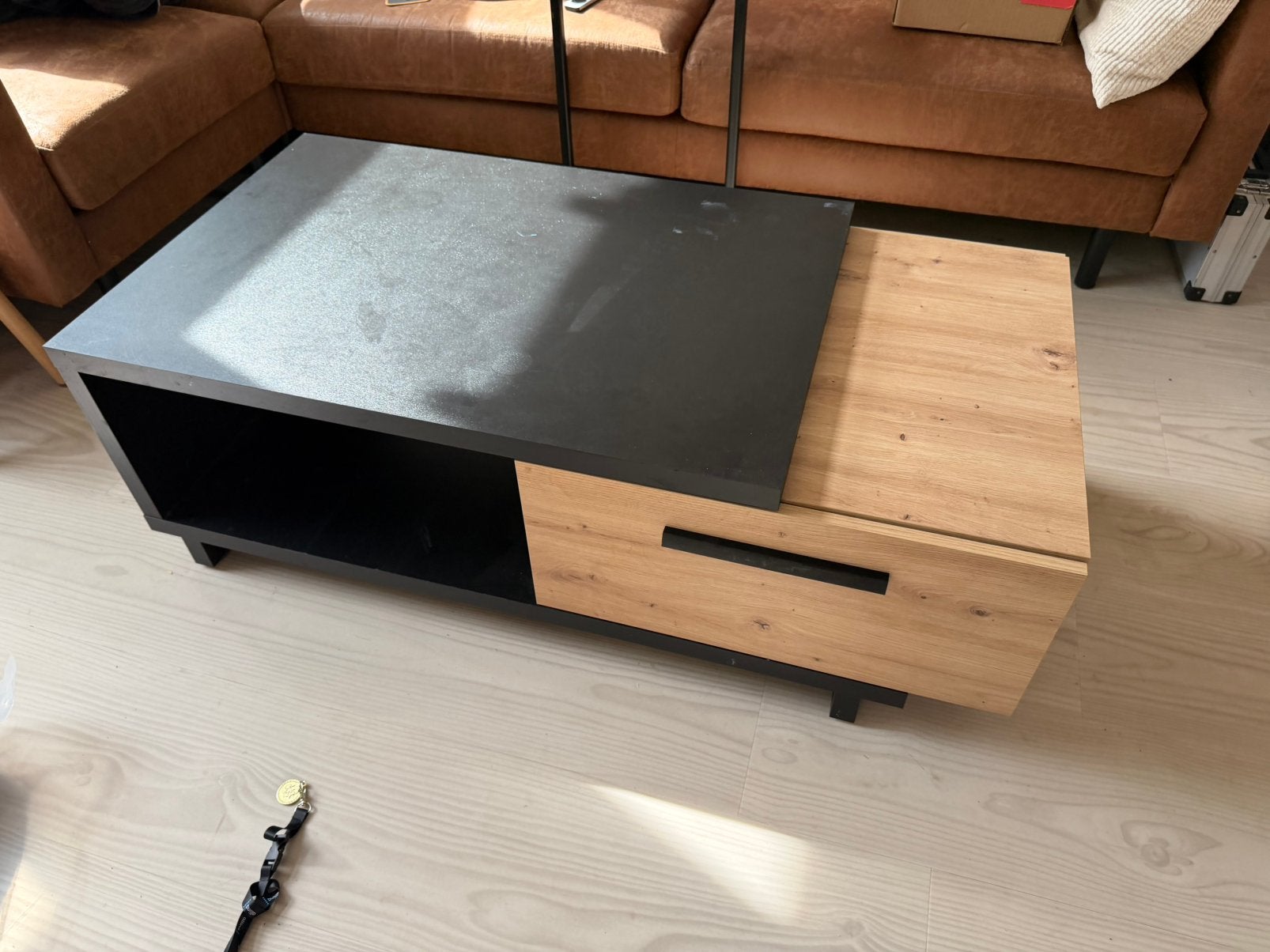 Salontafel, Ophalen, Gebruikt, Rechthoekig, Overige houtsoorten