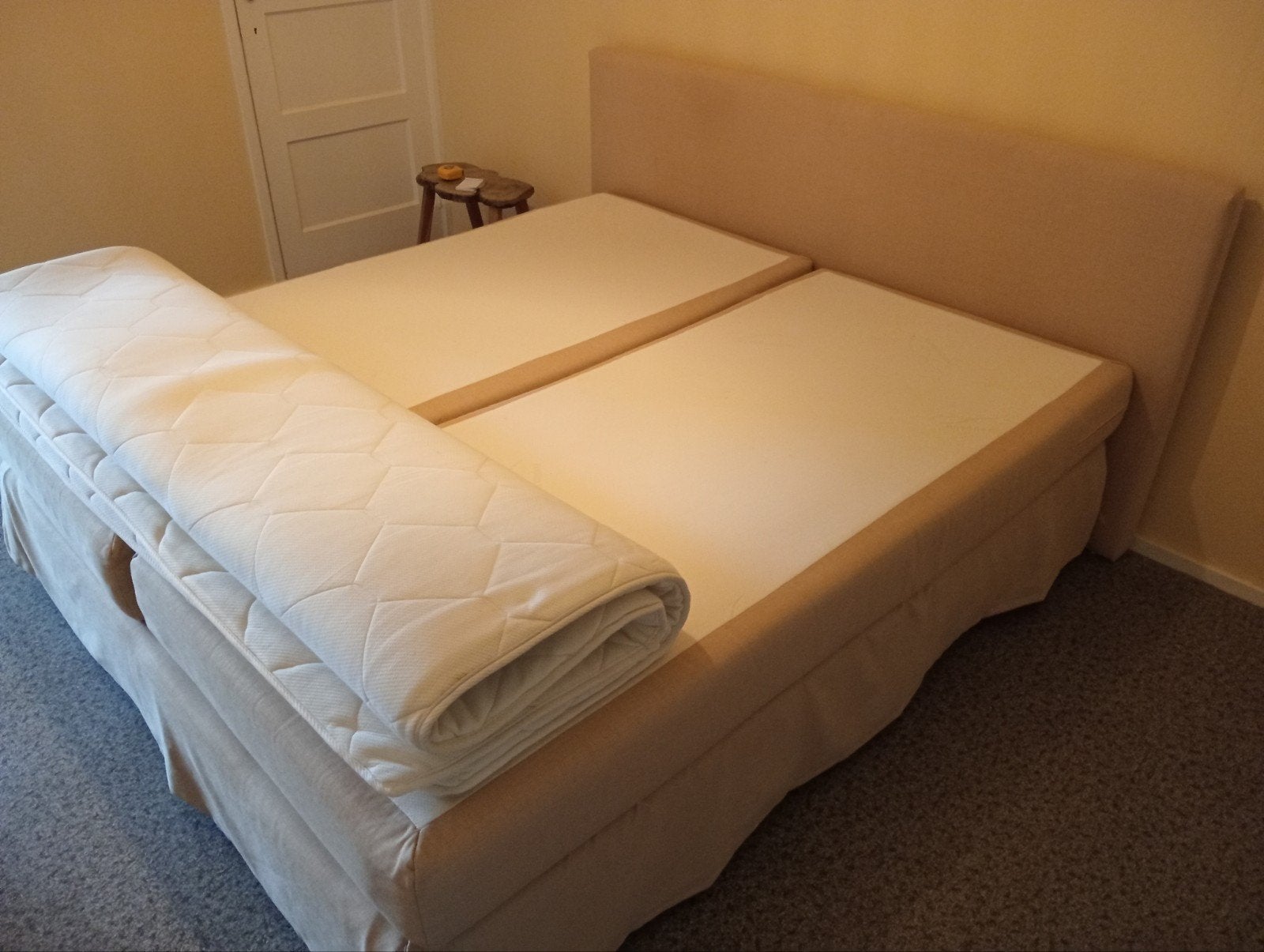 Tweepersoons boxspring bed met matras - en topper Zo goed al