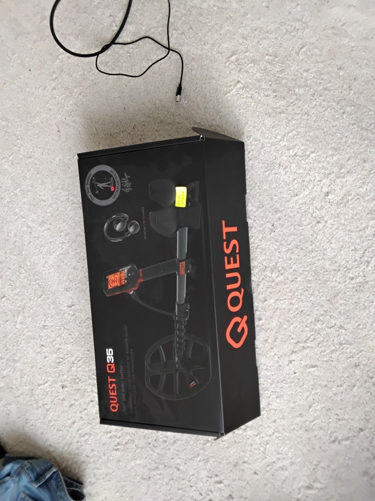 Quest Q35 Metaaldetector - Zo goed als nieuw, Overige merken, Instelbare gevoeligheid, Meer dan 30 cm, Ophalen of Verzenden