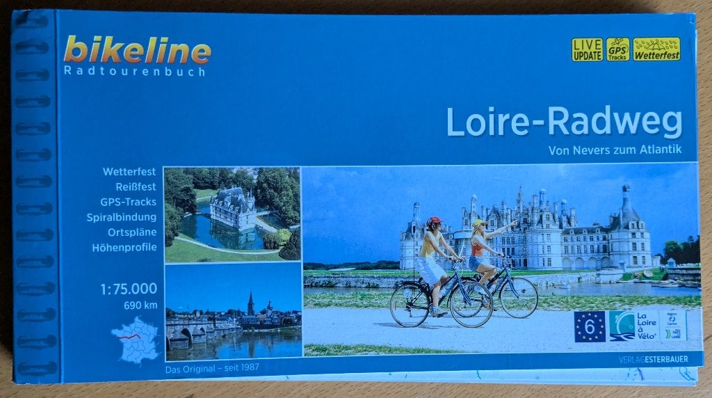 Loire-Radweg. Von Nevers zum Atlantik. 690 km. Bikeline, Overige merken, Esterbauer, Europa, Ophalen of Verzenden