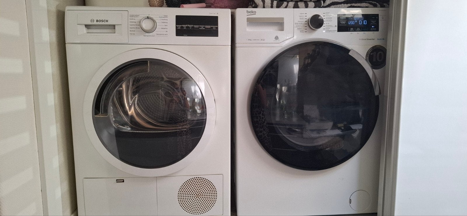 Bosh droger conden beko wasmachine 10 kg, Witgoed en Apparatuur, Ophalen, Minder dan 85 cm