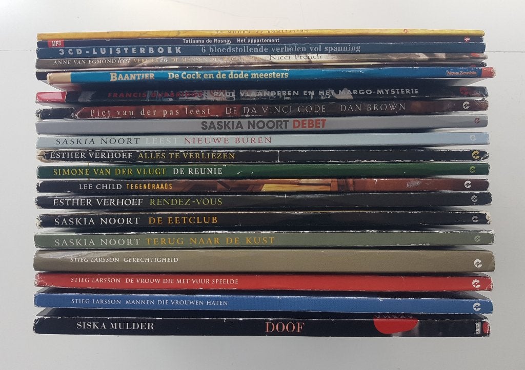 20 Luisterboeken voor €60 | Thrillers | Volwassenen, Boeken, Ophalen of Verzenden, Cd, Volwassene