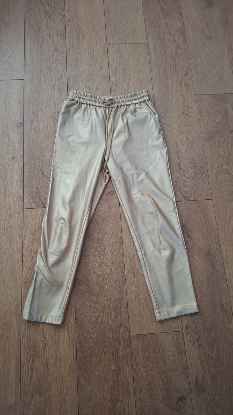 Goudkleurige broek, Ophalen of Verzenden, Zo goed als nieuw, Overige kleuren, Lang