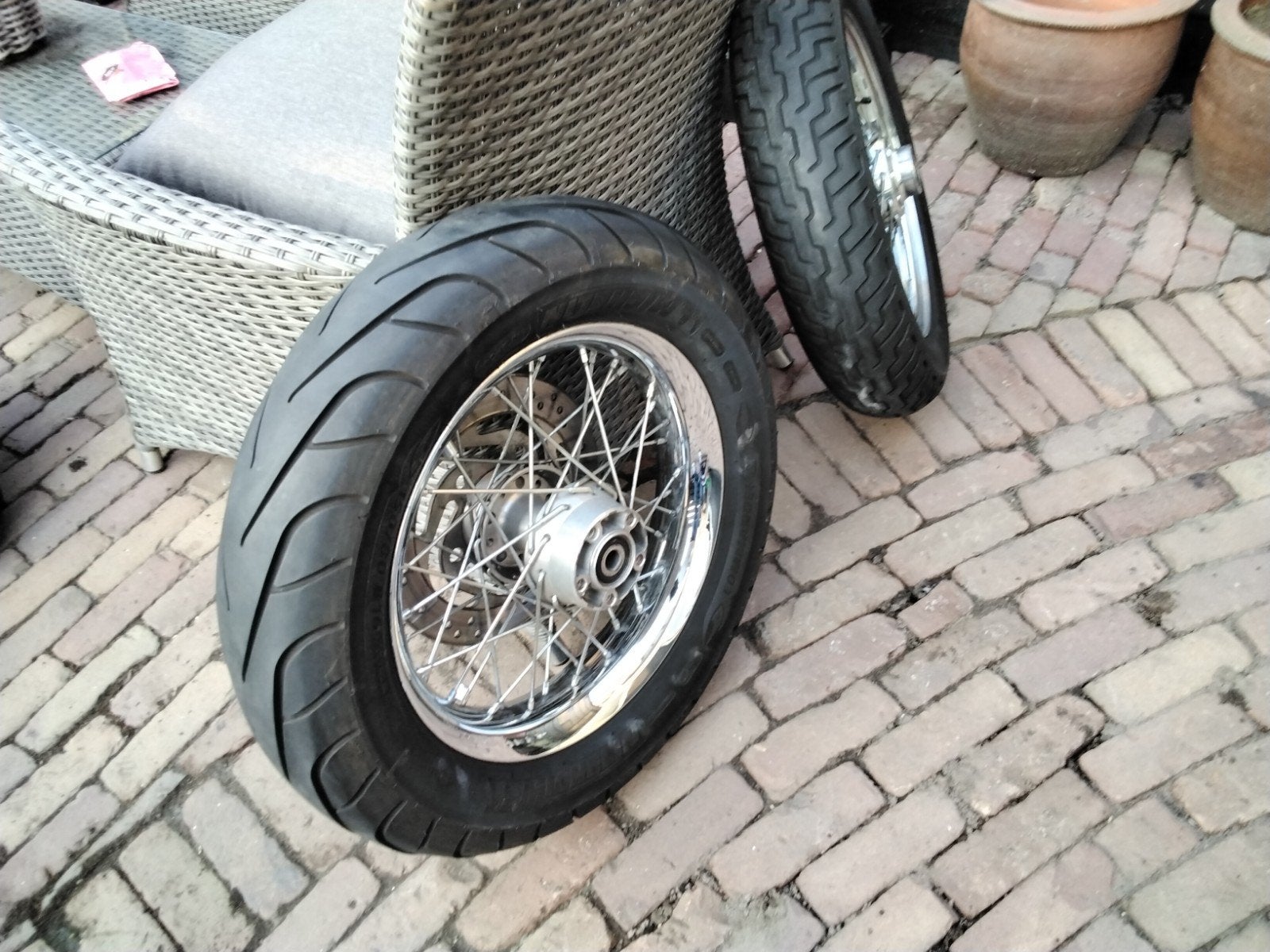 wielen softail, Ophalen of Verzenden