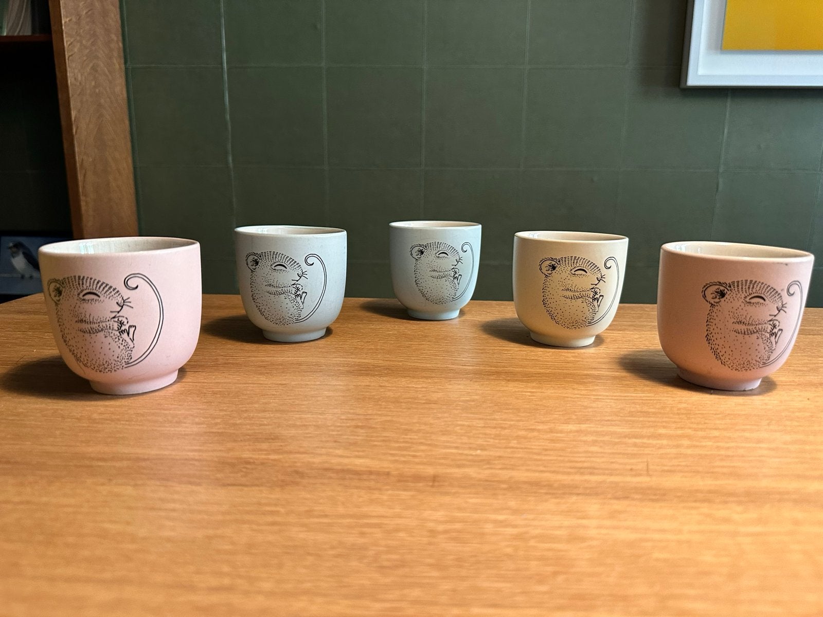 Set van 5 schattige theekopjes met dierendesign, Ophalen of Verzenden