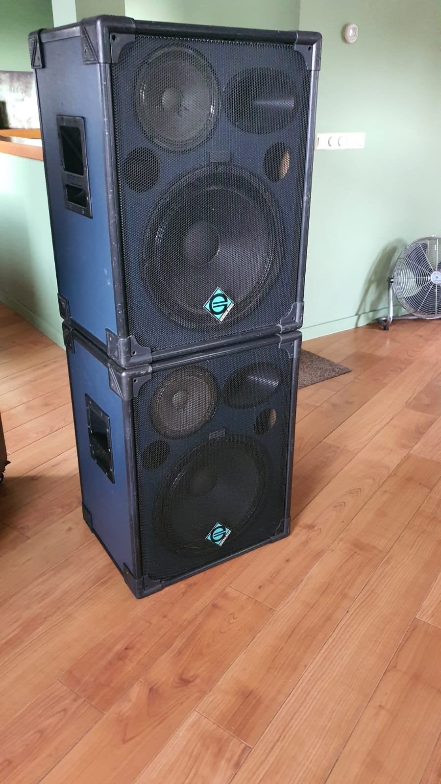 Twee passieve full range boxen van General Music, Audio, Tv en Foto, Luidsprekers, Ophalen, 150 watt of meer, Speakerset, Overige merken