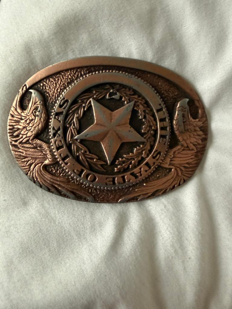 Vintage Texas State Riemgesp - Western Stijl, Kleding | Dames, Riemen en Ceinturen, Ophalen of Verzenden, Gedragen, Overige kleuren