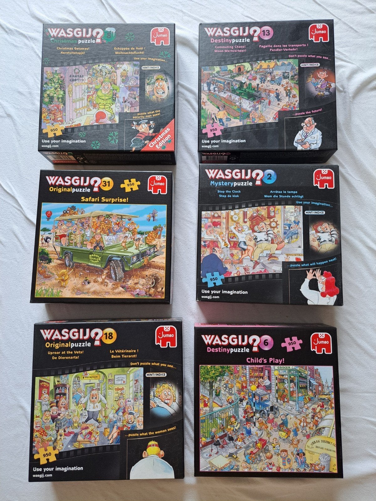 Wasgij puzzels 950 stukjes, Ophalen of Verzenden, 500 t/m 1500 stukjes, Zo goed als nieuw