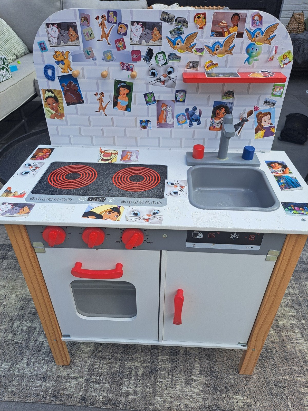 Houten speelkeuken met oven en kookplaat, Kinderen en Baby's, Speelgoed | Speelkeukens, Ophalen of Verzenden
