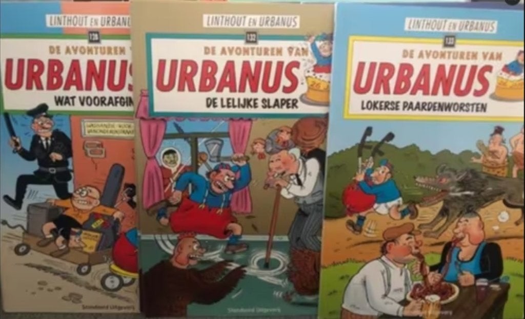 Wat voorafging 128 De lelijke slaper 132 urbanus, Eén stripboek, Ophalen of Verzenden, Zo goed als nieuw