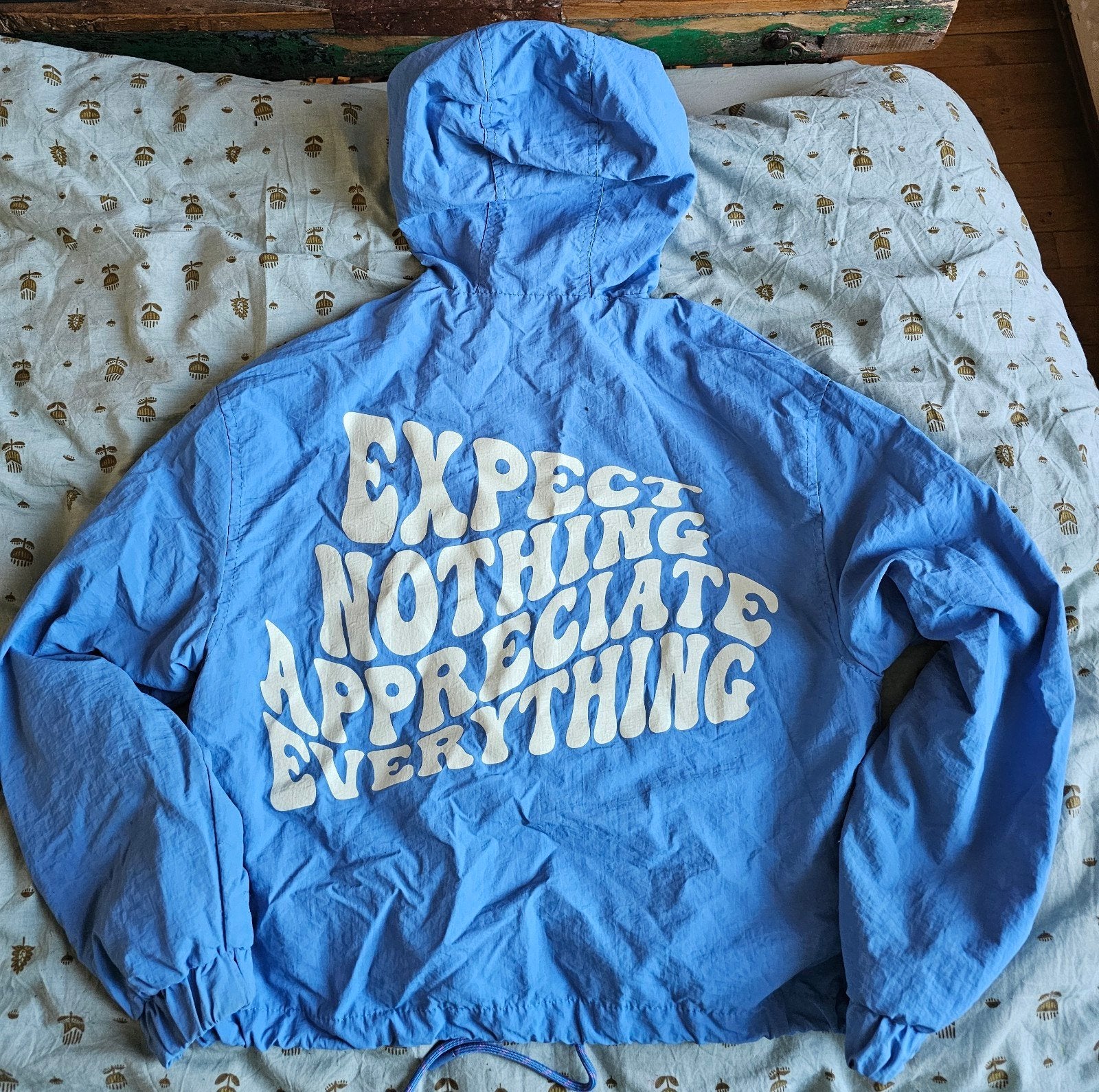 Bershka jas, Blauw, Maat 36 (S), Gedragen, Bershka