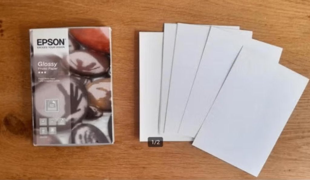 Epson Glossy Foto Papier 7 stuks, Epson, Glanzend, Ophalen of Verzenden, Zo goed als nieuw