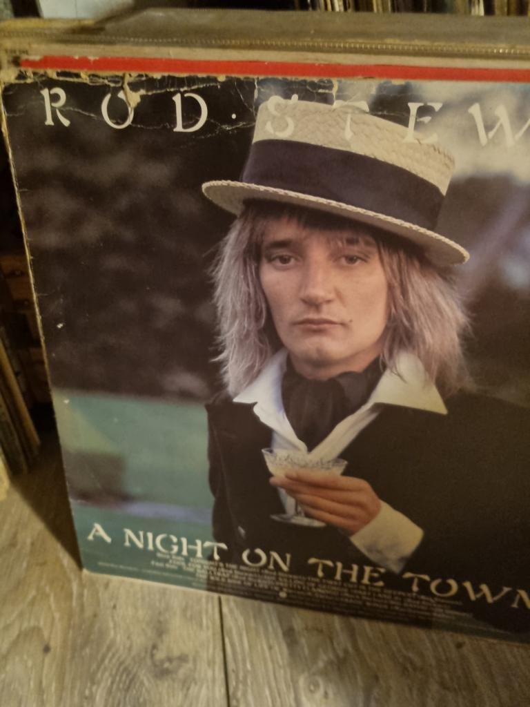 Rod Stewart - A Night on the Town LP (1976), Cd's en Dvd's, Ophalen of Verzenden, 1970 - 1979, Gebruikt, 12 inch