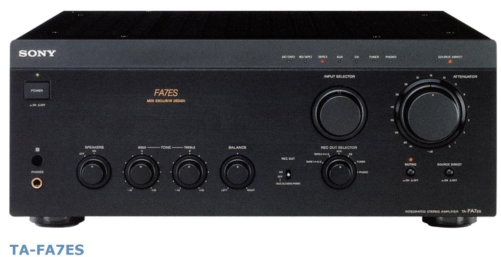 GEZOCHT: Sony TA FA70es, FA7es, FA50es, FA5es, FA777es, Ophalen of Verzenden, Zo goed als nieuw, Sony, 120 watt of meer