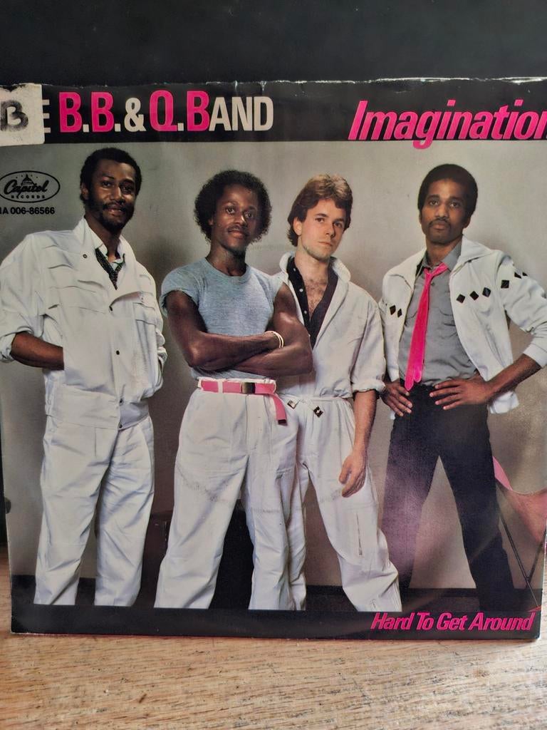The B.B. & Q. Band - Imagination / Hard To Get Around, Ophalen of Verzenden, Zo goed als nieuw, Overige formaten