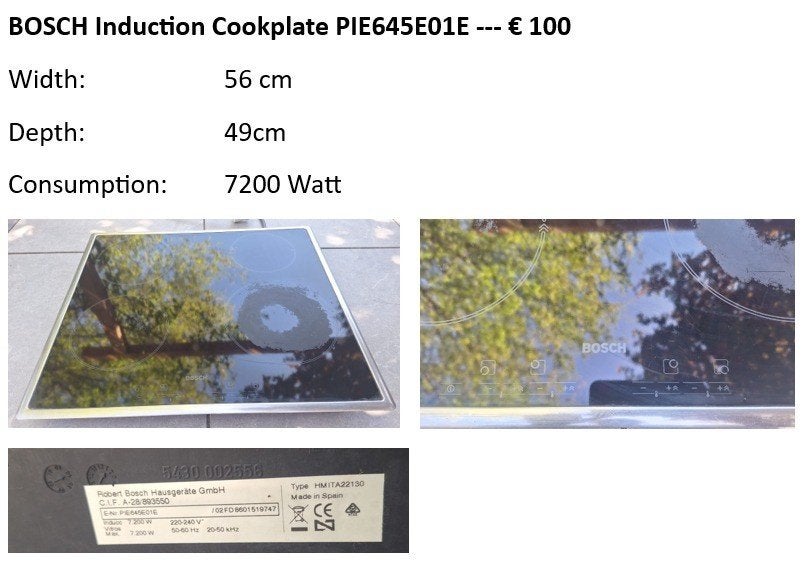 induction stove, Ophalen, Gebruikt, Inbouw, Inductie