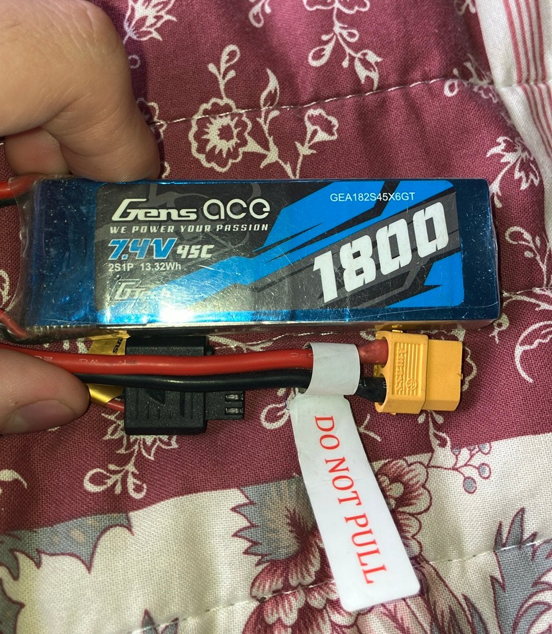 Gens Ace G-Tech 2S LiPo-accu (7.4V, 1800mAh, 45C), Elektro, Gebruikt, Ophalen of Verzenden, Schaal 1:10