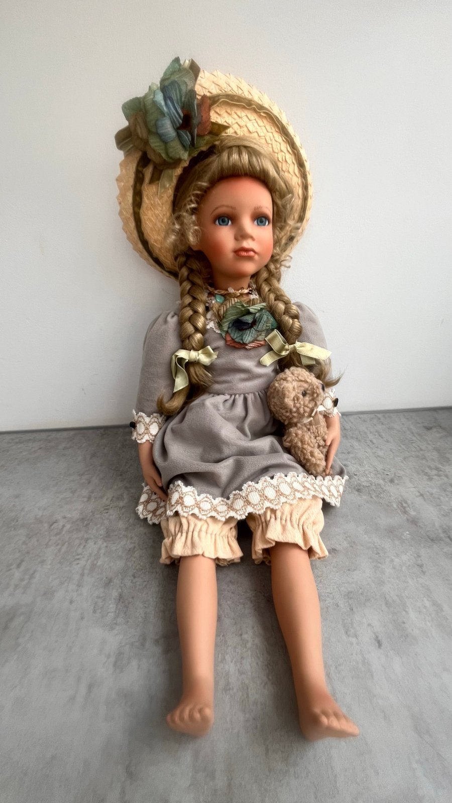 Vintage porselein Pop 55 cm Roxanne Cambridge Collection, Ophalen of Verzenden, Zo goed als nieuw, Pop