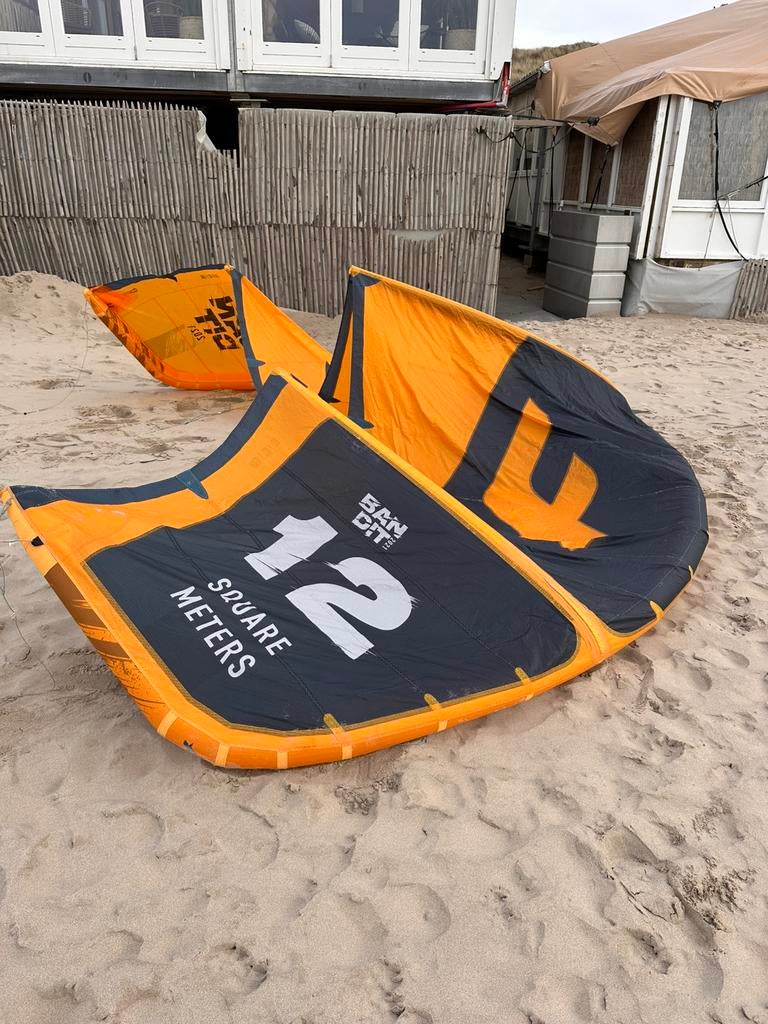 F-One Bandit 12m uit 2021 in goede staat, Watersport en Boten, Kitesurfen, Ophalen, Gebruikt, Geen board, Kite