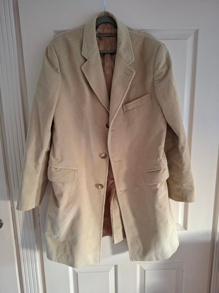 Fay corduroy jas – Made in Italy – maat L, Maat 52/54 (L), Beige, Ophalen of Verzenden, Zo goed als nieuw